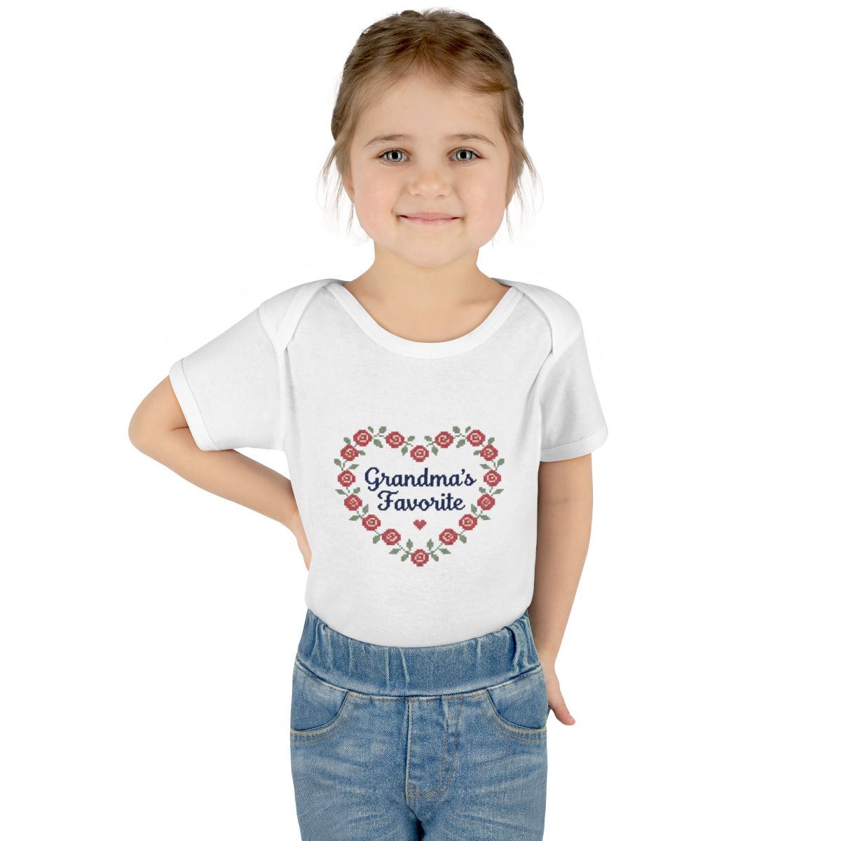 Grandma's Favorite onesie – Worn by a baby