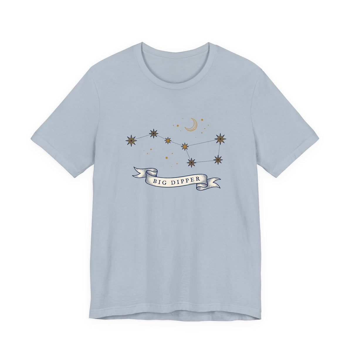 Big Dipper adult tee – Light Blue shirt