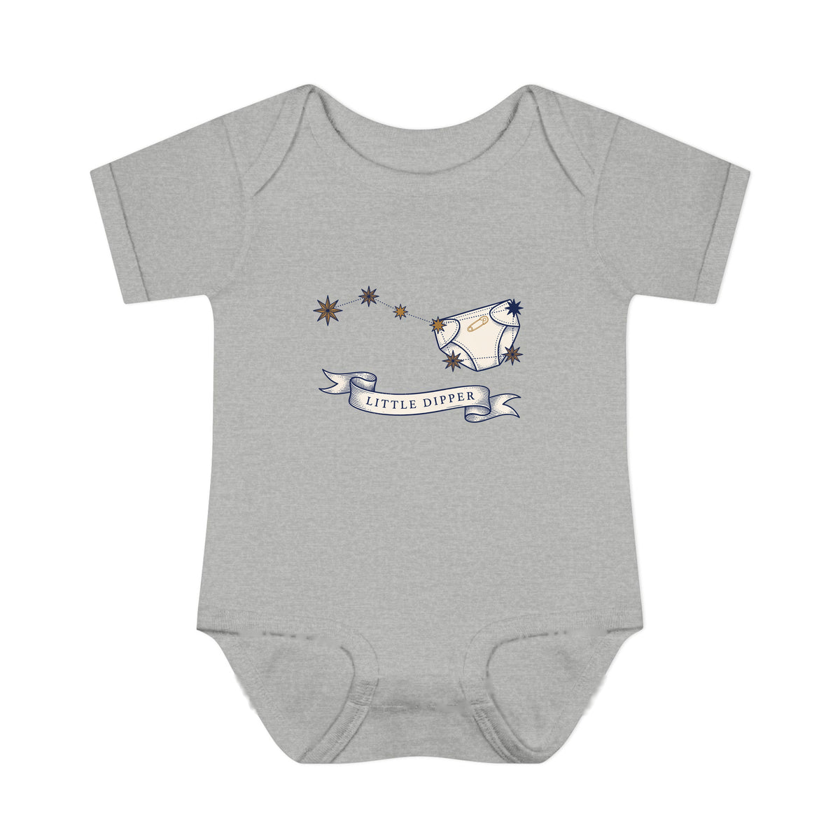 Little Dipper onesie – Heather shirt