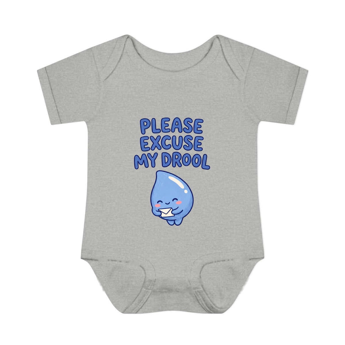 Please Excuse My Drool onesie – Heather shirt