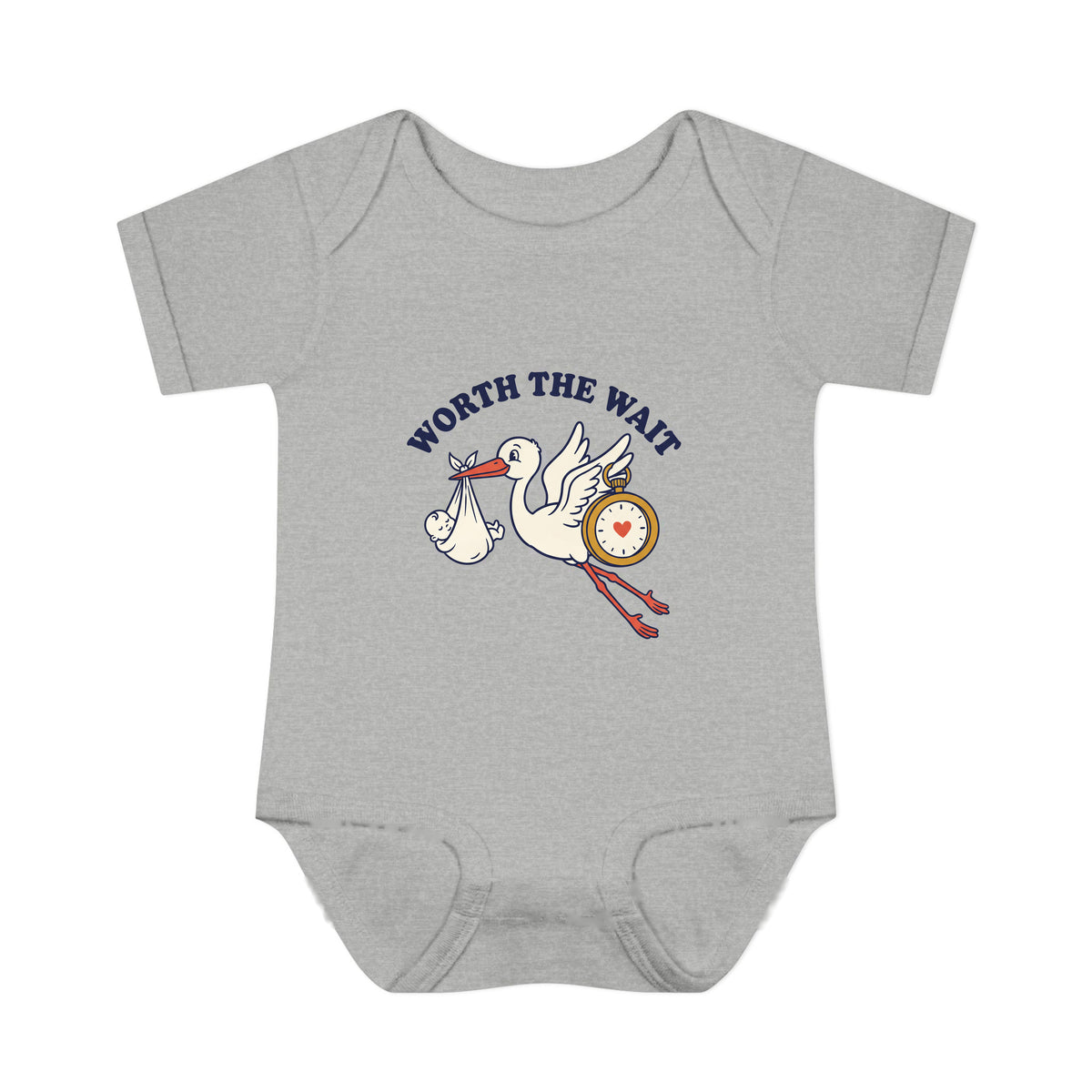 Worth the Wait onesie – Heather shirt