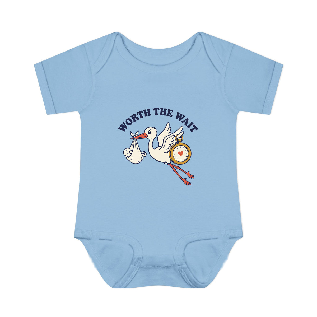 Worth the Wait onesie – Light Blue shirt