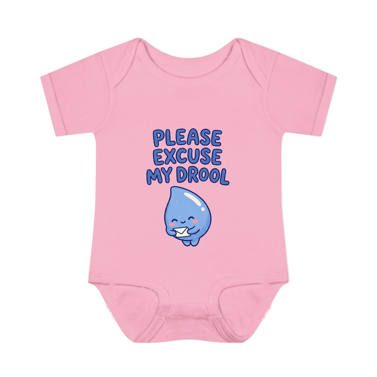 Please Excuse My Drool onesie – Pink shirt