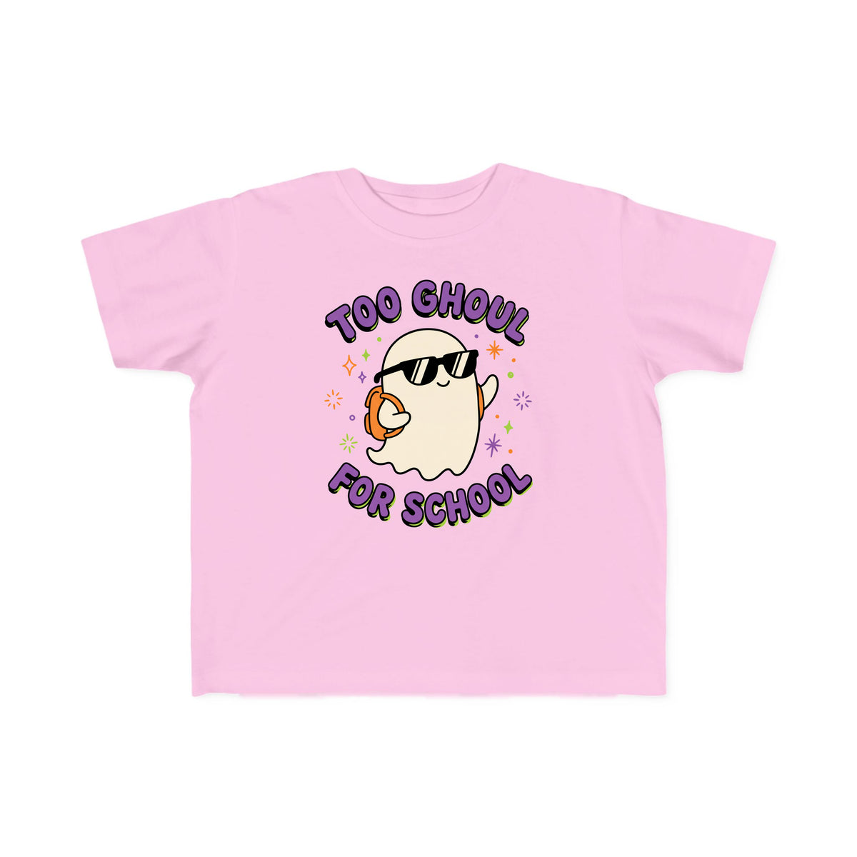 Too Ghoul for School toddler tee – Pink shirt